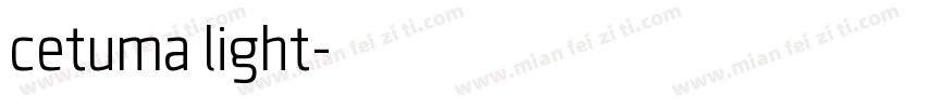 cetuma light字体转换